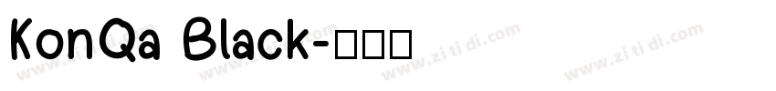 KonQa Black字体转换